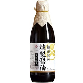 YAMASAN KYOTO UJI Soy Sauce Smoked Neoteric, 500 Days Aged, Japanese Artisanal Handmade, Naturally Brewed, No Additives, Non-GMO, Made in Japan(360ml)