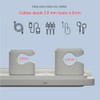 Soporte Con Clips Magnético Para Organizar Cables Escritorio (GRIS)