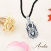 YEESIA Egyptian Anubis Necklace 925 Oxidised Silver Anubis God of