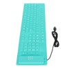 Foldable Silicone Keyboard 108 Keys Silicone Foldable USB Wired Waterproof