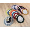 Fennco Styles Handmade Two Tone Floral Crochet Tray Cloth Doily,