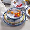 Gofunfun Melamine Dinnerware set for 4, Plates and Bowls Sets,