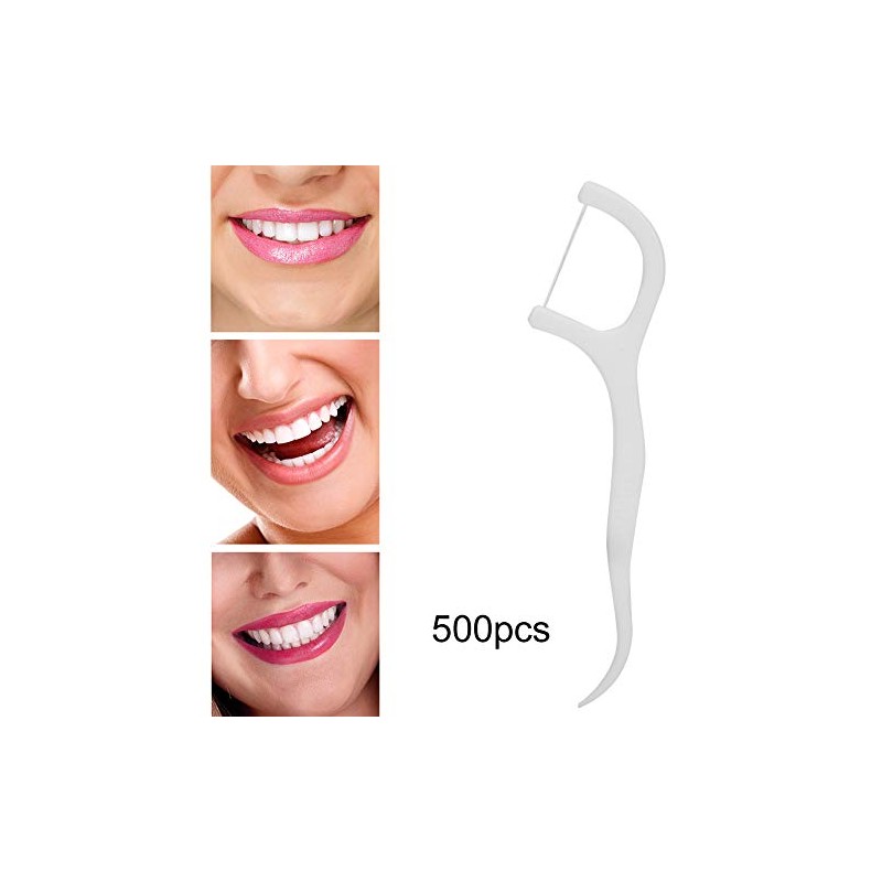 TOPINCN 500 Limpieza entre los dientes con hilo, Palillos de