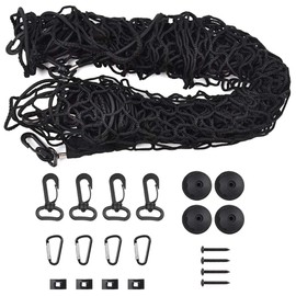 OTUAYAUTO Car Boot Net 115 x 60 cm Elastic Nylon Extends to 130 x 80 cm