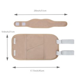 Castor Oil Packs Wrap for Liver Detox Heatless Less-Mess Reusable Organic Cotton Flannel Comfort Fit, Soft Straps Waterproof PUL Massage Castor Oil Pack with Anti Oil Leak Design (Oil Not Included)