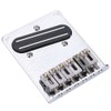 Silver Pattern with Roller Saddle TL Guitar Bridge Dual Rail