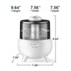 Baby Humidifiers for Bedroom, Cool Mist Humidifier Easy to Clean