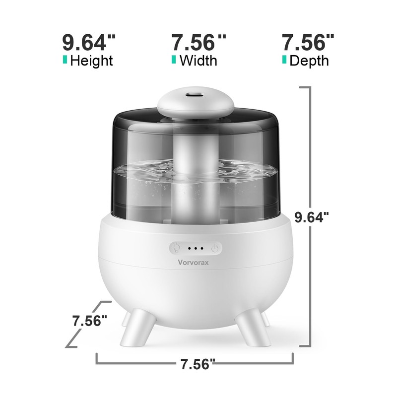 Baby Humidifiers for Bedroom, Cool Mist Humidifier Easy to Clean