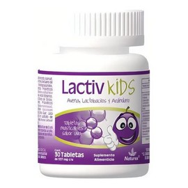 Kaxilu Lactiv Kids avena lactobacilos y arándano 30 tabletas                                                                                          