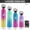KollyKolla Thermos Flask, 1 Litre, Suitable for Carbonated Drinks, Stainless