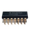 Juried Engineering CD4016BE CD4016 4016 100-pA, 20-V, 1:1 (SPST), 4-Channel Analog Switch Breadboard-Friendly IC DIP-14 (Pack of 10)