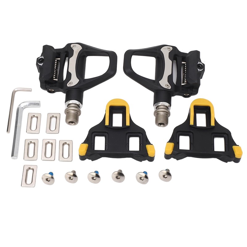 Road Bike Clipless Pedals, Professional Self Locking Bike Pedals Adjustable