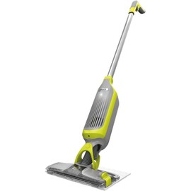 SHARK VM200 VACMOP (Renewed) Cordless Multi Surface Hard Floor Tile Wood Lightweight Floor Cleaner Vacuum Mop with (2) Disposable Pad, (1) Cleaning Solution Included, Light Gray/Green