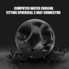 Richer-R Water Cooling Connector,2 Colors Computer Water Cooling Fitting Spherical