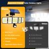 MDCMDCM Solar Motion Lights Outdoor - with 16.4ft Cable, 3000LM