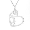 TEAMER Heart Volleyball Player Necklace Delicate Volleyball Pendant Fashion Sports