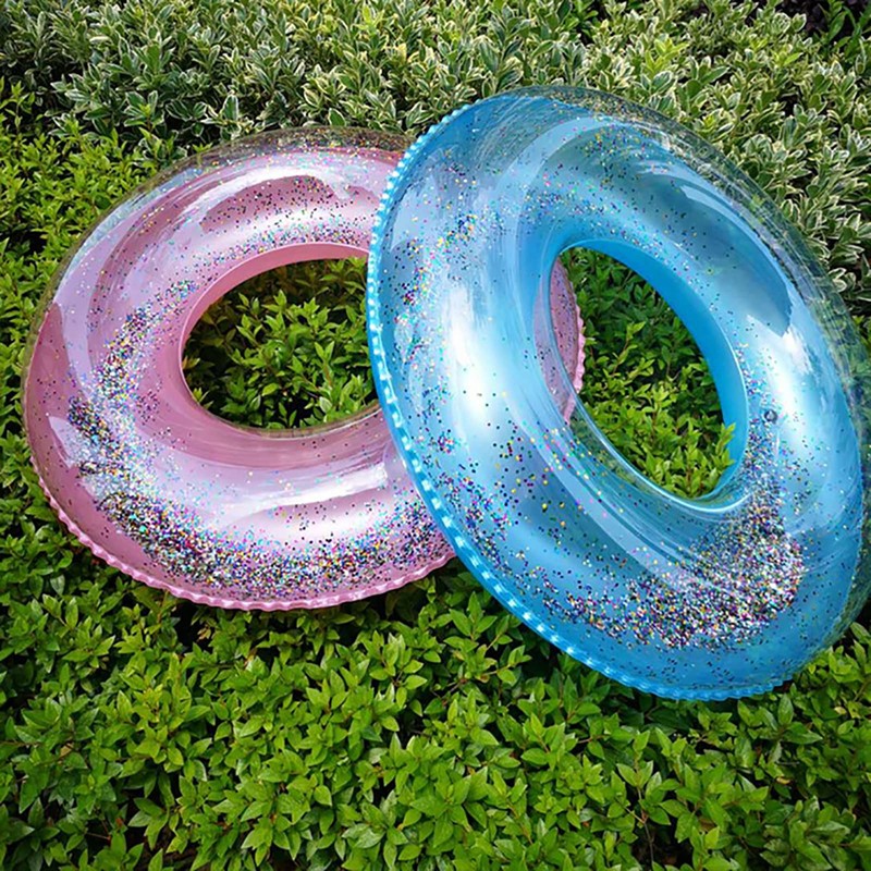 Float, For Kids, Adults, O-Shaped, Glitter, Cute, Thick, For Water