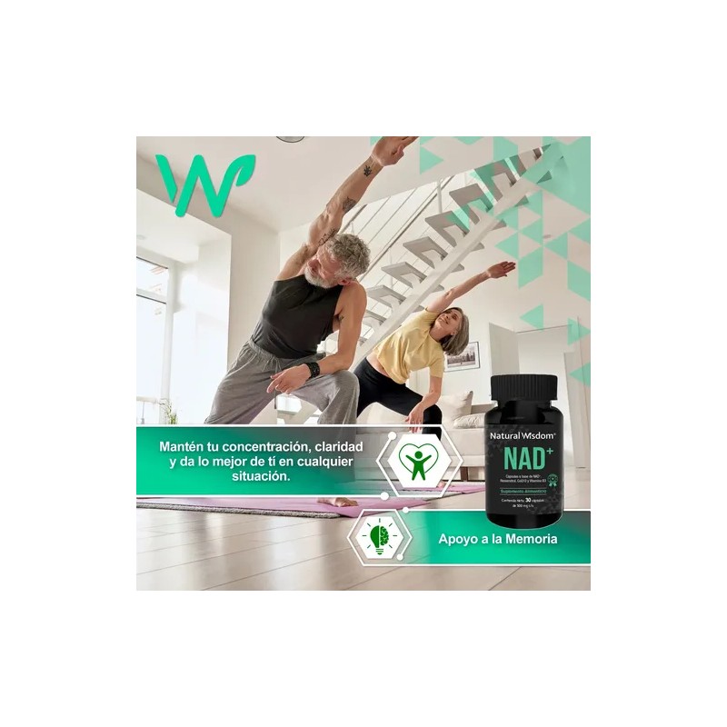 Nw Nad+ Resveratrol Coq10 B3 & Arandano Antioxidante 30 Cap