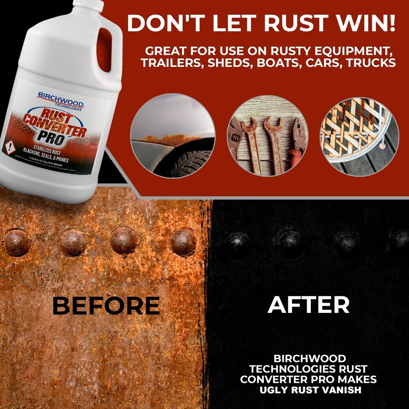 Rust Converter PRO by Birchwood Technologies – Thick Concentrate for