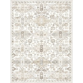 SONGLET 9x12 Area Rug, Machine Washable Rug 9x12, 9x12 Large Area Rug for Living Room, Non-Slip Carpet for Under Dining Table Farmhouse Bedroom Nursery Home Office