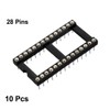 sourcing map 10pcs DIP IC Chip Socket Adaptor 2.54mm Pitch