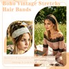 3 PCS Floral Lace Headbands Boho Vintage Stretchy Hair Bands