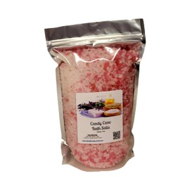 Bath Salts | 4lb Bag (64oz.) | Choose Your Scent | Epsom Salt | Sea Salt| Bathing | Body Care | Beauty | Relaxation | Spa | Pedicure | Manicure | Soak (Candy Cane)