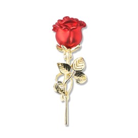 Red Rose Brooch Pin Flower Brooches for Women Rose Flower Pin Safety Pins for Dresses Brooch Pins for Women Fashion Rose Brooches Accessories for Wedding Banquet Mother's Day Gifts