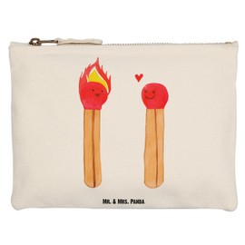 Mr. & Mrs. Panda Makeup Bag Matches, White, Hand Drawn