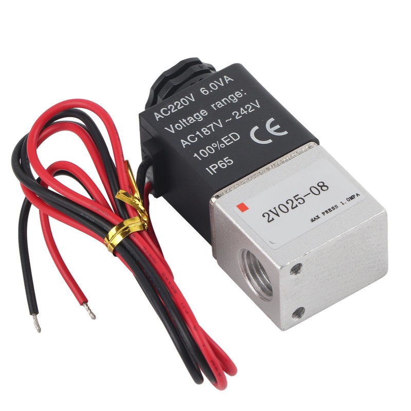 Solenoid Valve 2 Position 2 Way Aluminum Alloy Normally Closed