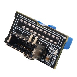 LeHang Vertical USB 3.1 Front Panel Socket Key A Type E to USB 3.0 20-Pin Header Plug Extension Adapter