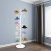 Unbranded Rolling 35-Hanger Metal Hat Rack Hat Display Stand Shop