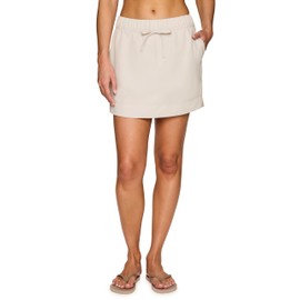 RBX Active Skort for Women, Quick Drying Golf/Pickleball/Tennis Skirt with Inner Compression Short, Pockets Sand L