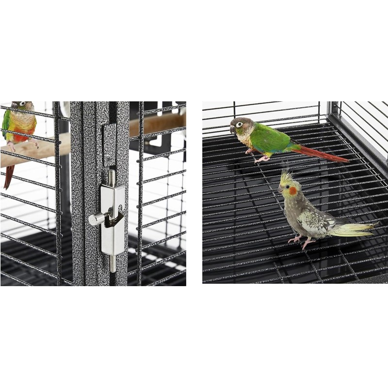 Portable Durable Heavy Duty Travel Veterinary Bird Parrot Carrier Cage