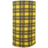 Bandana.com Yellow Plaid Tube Headband Cooling Headband, Sports Headbands Unisex,