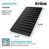 Kraus Roll Up Dish Drying Rack with Self-Draining Silicone Dish