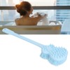Bath Body Brush Guitar Shaped Long Handle Double Sides Exfoliating