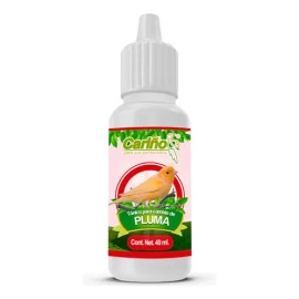 Tónico para cambio de pluma aves pequeñas Cariño TCP001 administración en época de muda adicionado con vitaminas calcio fósforo y selenio 40ml