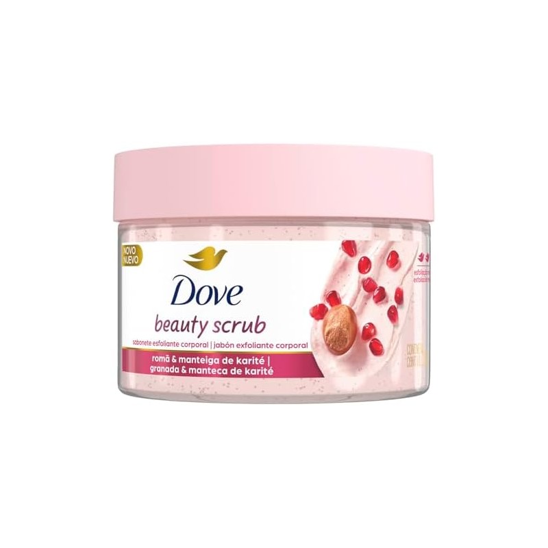 Dove Beauty Scrub Jabón Exfoliante Corporal Granada y Manteca de