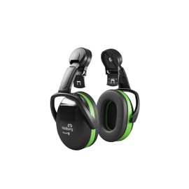Hellberg Safety Secure 1 Ear Defenders for Helmet Mounting, 42001-001, Professional Hearing Protection for Low to Medium Noise (Level 1), Green