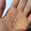 White Clear Dewdrop Water Droplets Embellishments for DIY Crafts Card