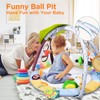 Lupantte Baby Gym Play Mat with 9 Toys for Sensory