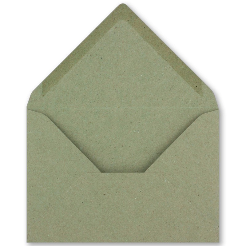 NEUSER PAPIER 150x Kraft paper envelopes DIN C6 green 11.4