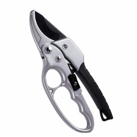 ORGA ECO-FRIENDLY Garden Secateurs, Professional Pruning Shears with Sharp and Stainless Steel Blade, Non-Slip Handle, Garden Scissors