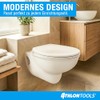 ATHLON TOOLS Toilet Lid with Soft-Close O-Shape - Duroplast Toilet