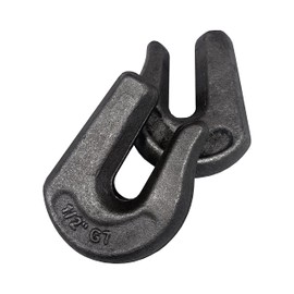 10 Pack Heavy Duty 1/2" Weld On Grab Hook, Grade 70 Clevis Chain Hook for Trailer, Truck, Rigging, Flatbed, Tractors, Loader, Bucket, Tie Down (10)
