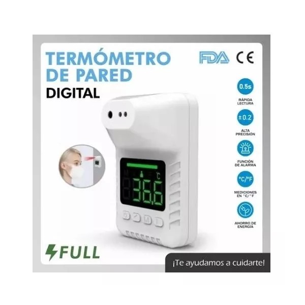 Termometro Infrarrojo Digital Pared Temperatura Sin Contacto