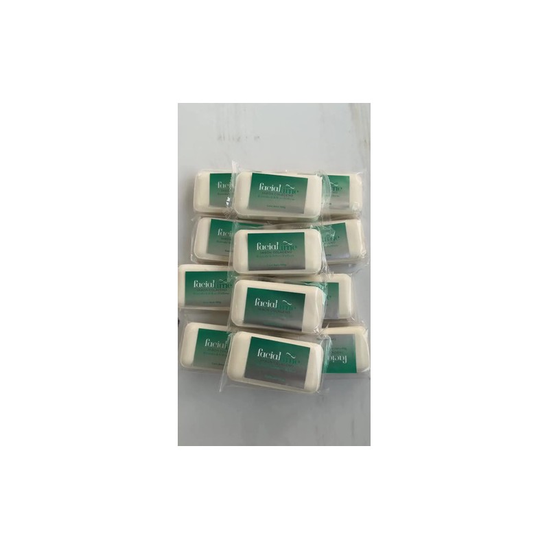 12 Piezas Jabón De Colágeno Hidrolizado Facial Time