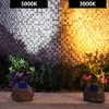 GOODFOEVER Rock Solar Garden Lights(2pcs), Super Bright Solar Spot Lights,
