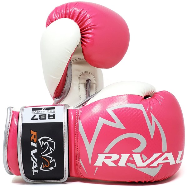 (240ml, Pink/White) - Rival Boxing-RB7 Fitness & Bag Gloves